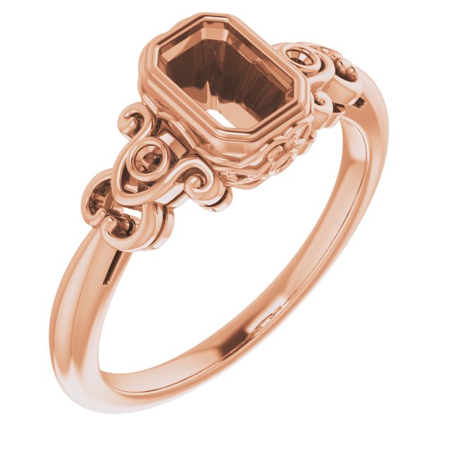 Bezel-Set Accented Sculptural Ring