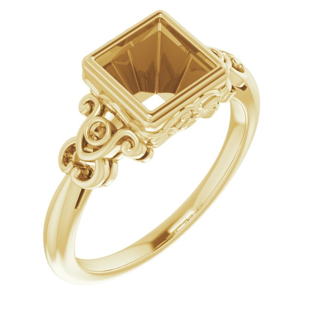 Bezel-Set Accented Sculptural Ring