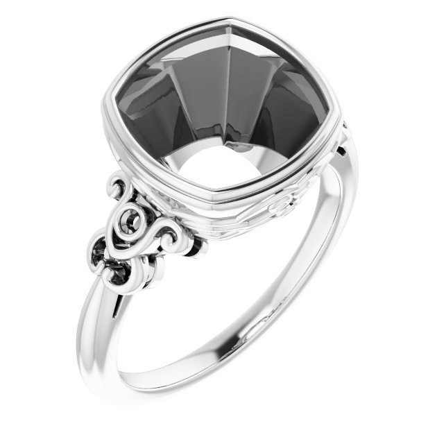 Bezel-Set Accented Sculptural Ring