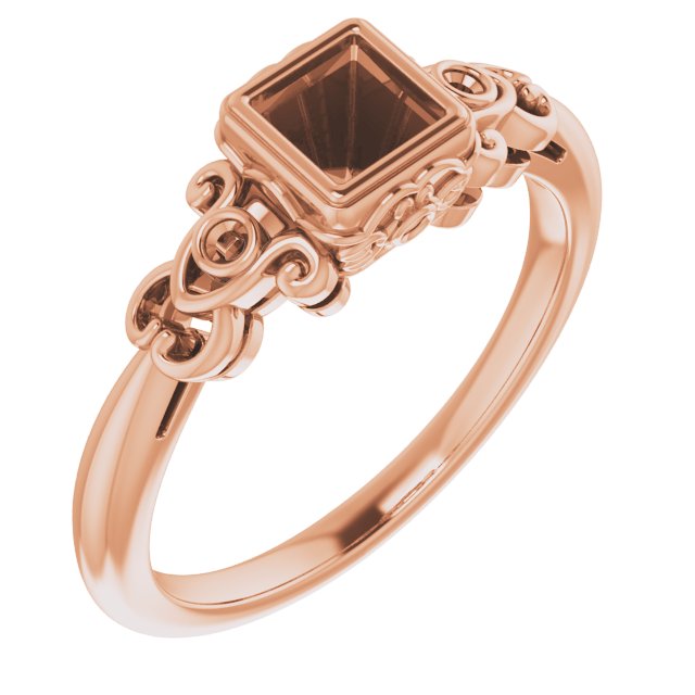 Bezel-Set Accented Sculptural Ring