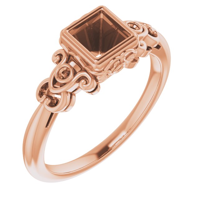 Bezel-Set Accented Sculptural Ring