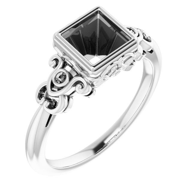 Bezel-Set Accented Sculptural Ring
