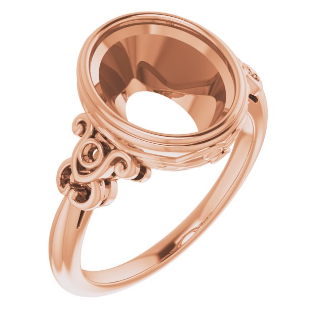 Bezel-Set Accented Sculptural Ring