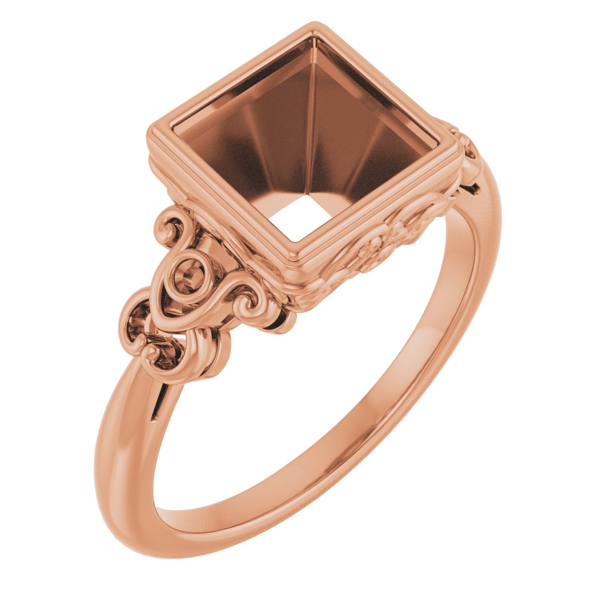 Bezel-Set Accented Sculptural Ring