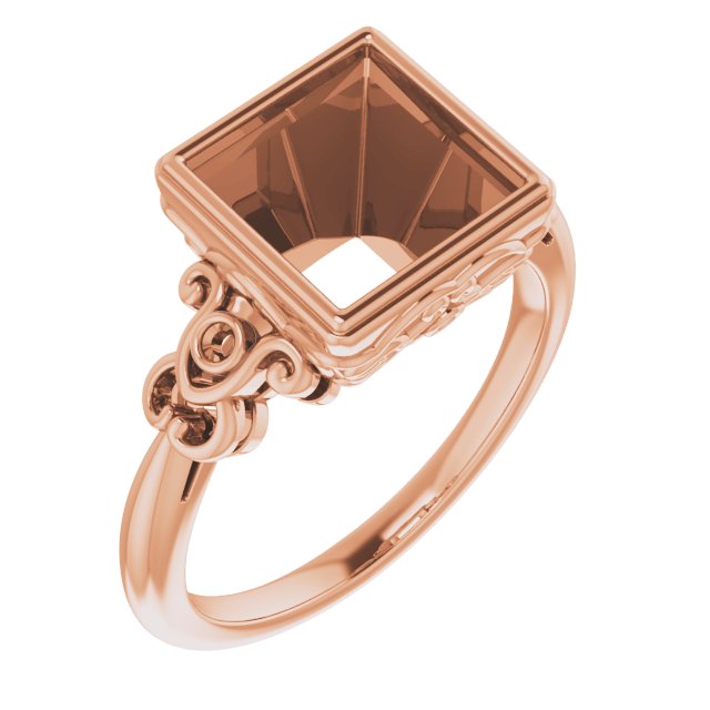 Bezel-Set Accented Sculptural Ring