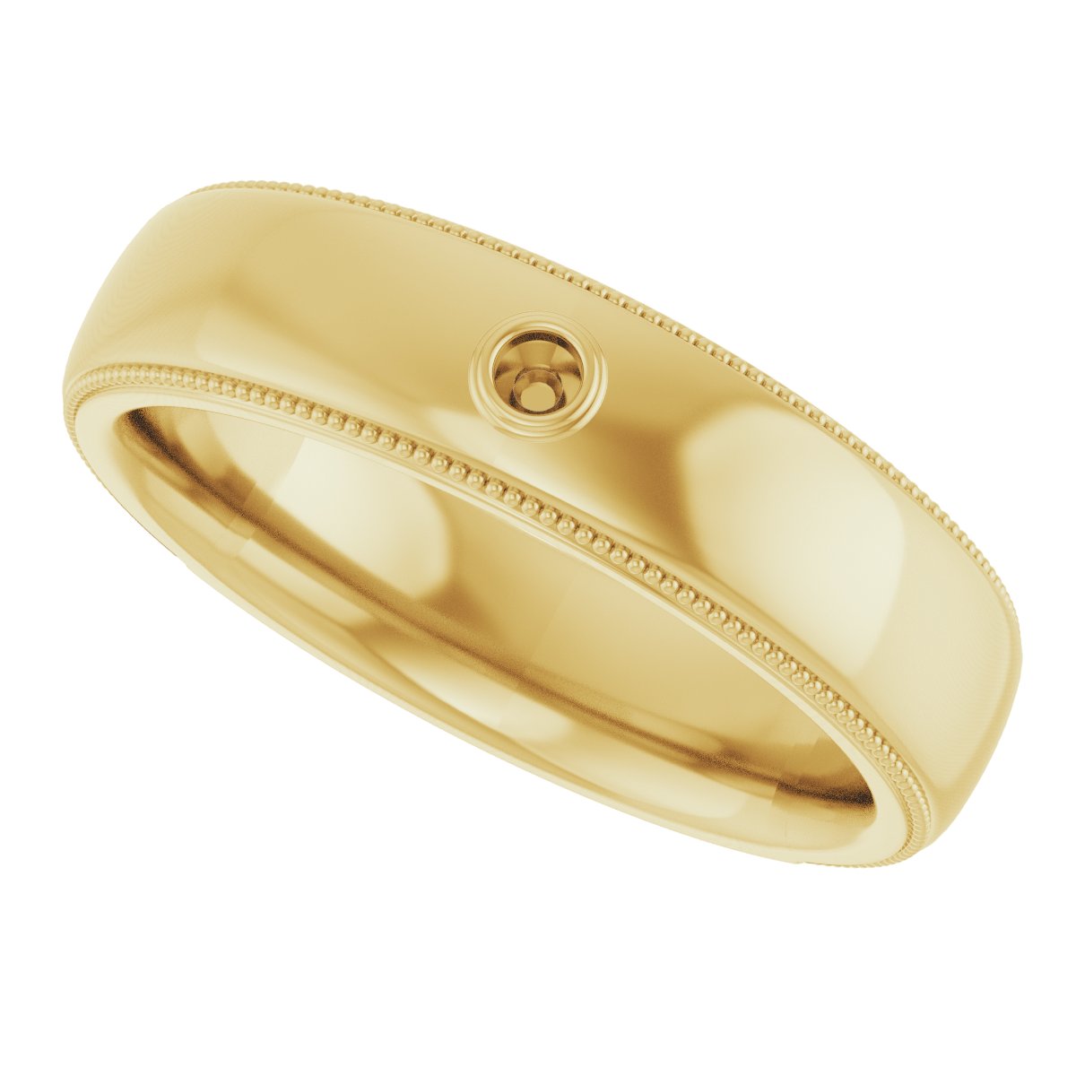 14K Yellow .03 CTW Natural Diamond Ring