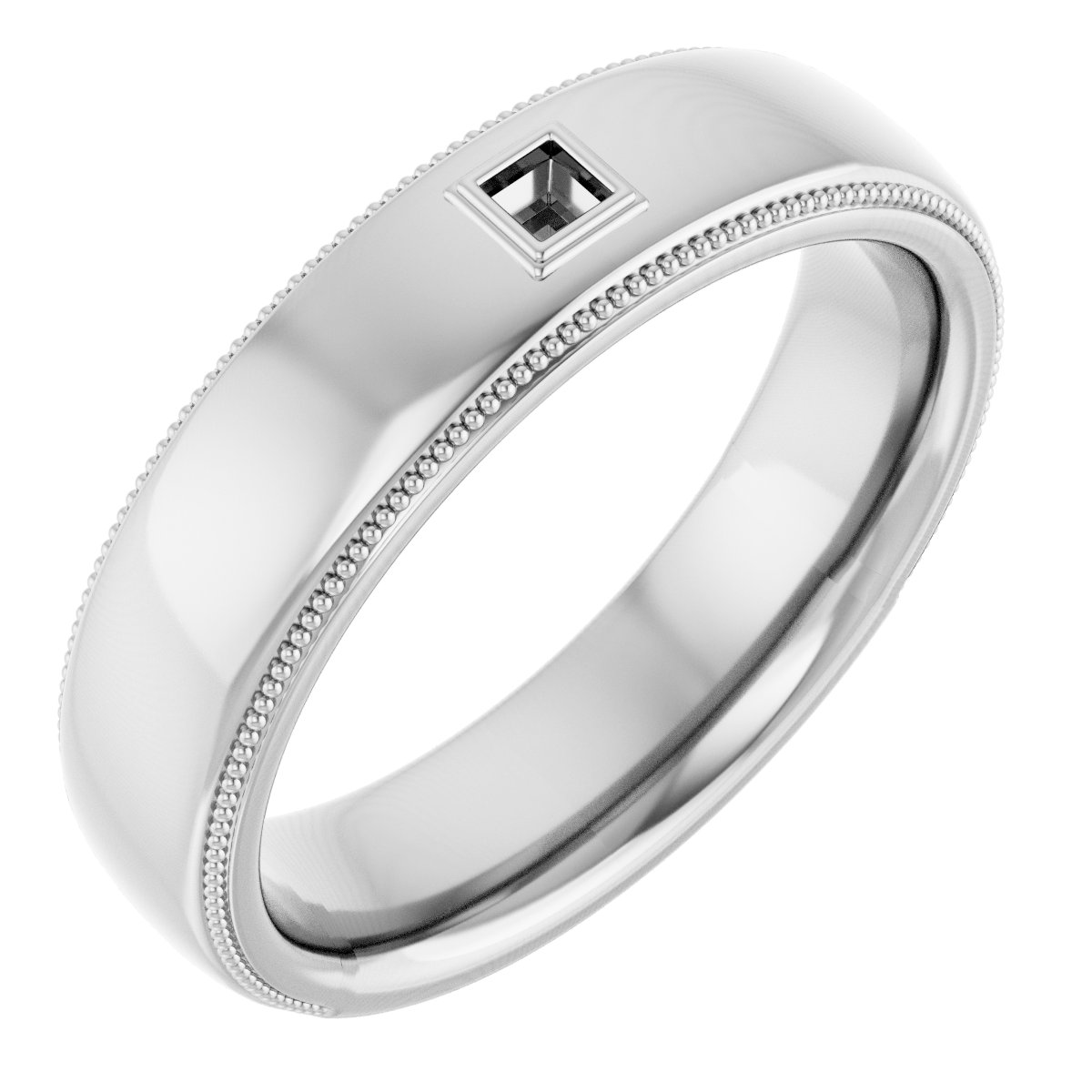 14K White .05 CTW Mens Diamond Ring Ref 13081394