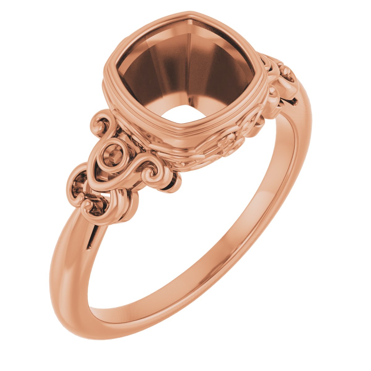 Bezel-Set Accented Sculptural Ring