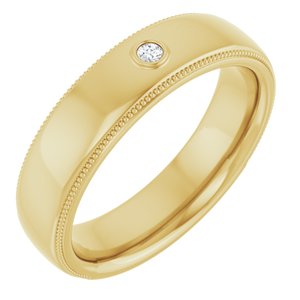 14K Yellow .03 CTW Natural Diamond Ring