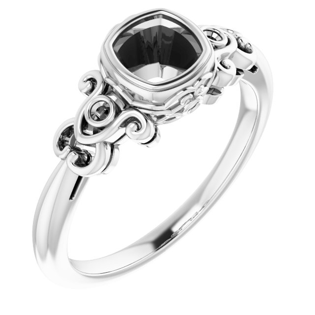Bezel-Set Accented Sculptural Ring