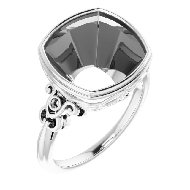 Bezel-Set Accented Sculptural Ring