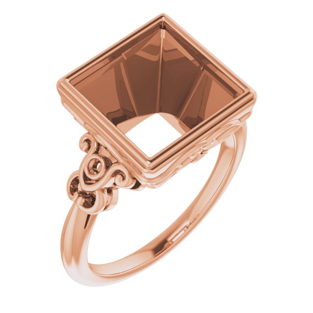 Bezel-Set Accented Sculptural Ring