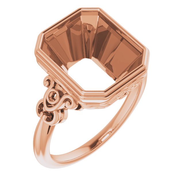 Bezel-Set Accented Sculptural Ring