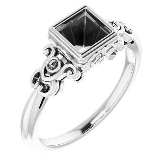 Bezel-Set Accented Sculptural Ring