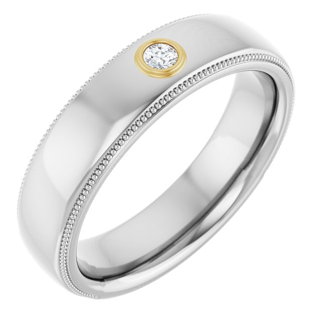 14K White & Yellow .06 CTW Diamond Ring