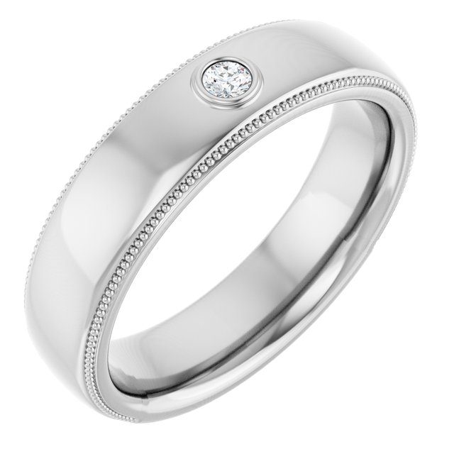 14K White .06 CTW Natural Diamond Ring