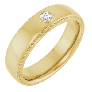 14K Yellow 1/10 CTW Natural Diamond Ring