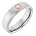 14K White/Rose 1/10 CTW Natural Diamond Ring