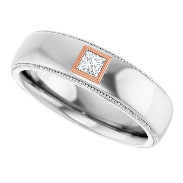 14K White/Rose 1/6 CTW Natural Diamond Ring