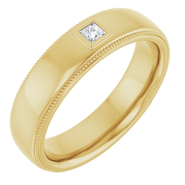14K Yellow 1/10 CTW Natural Diamond Ring