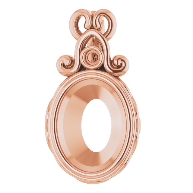 Bezel-Set Accented Pendant