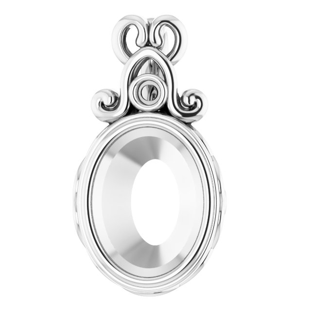 Bezel-Set Accented Pendant