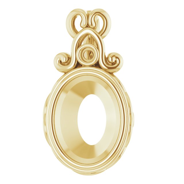 Bezel-Set Accented Pendant