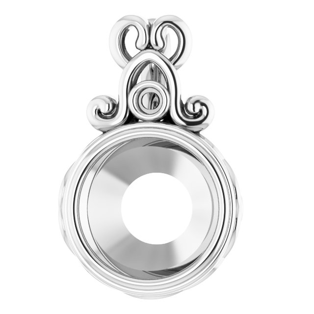 Bezel-Set Accented Pendant