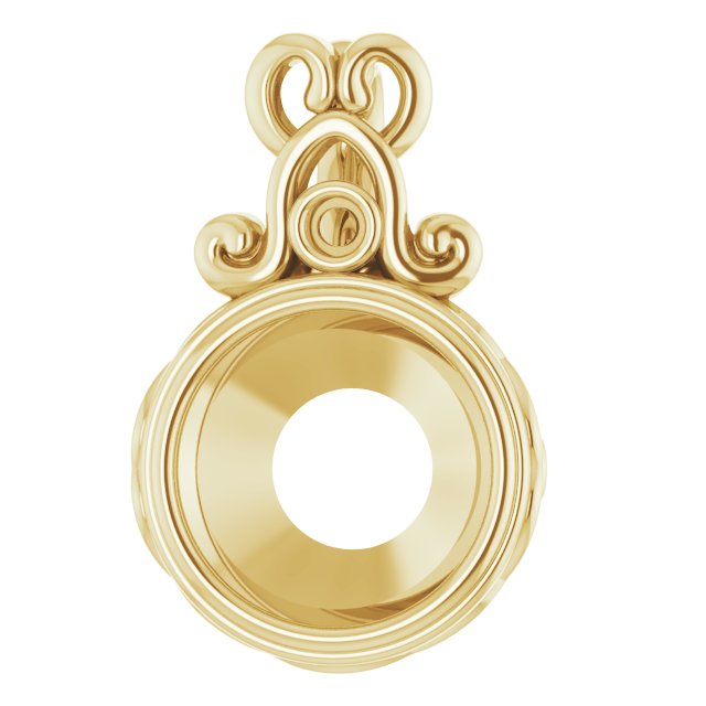 Bezel-Set Accented Pendant