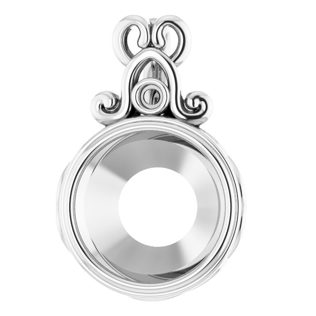 Bezel-Set Accented Pendant