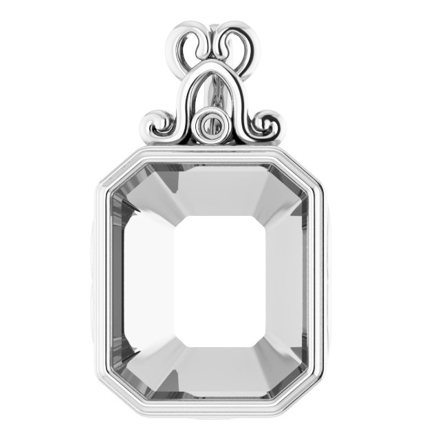 Bezel-Set Accented Pendant