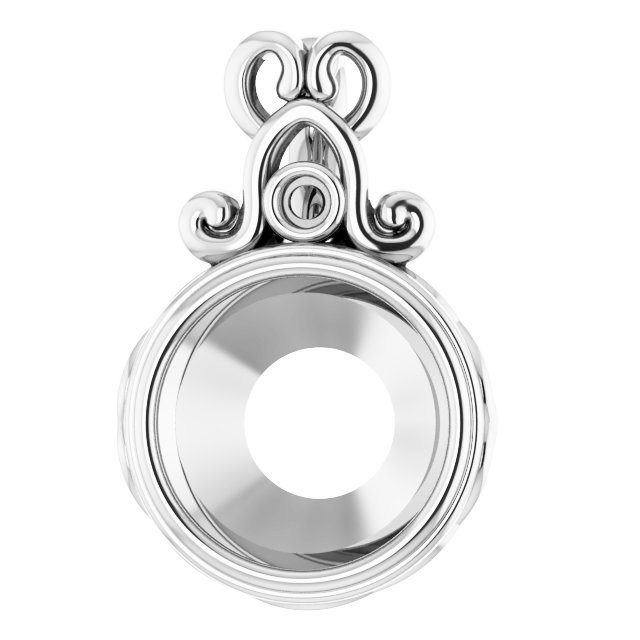 Bezel-Set Accented Pendant