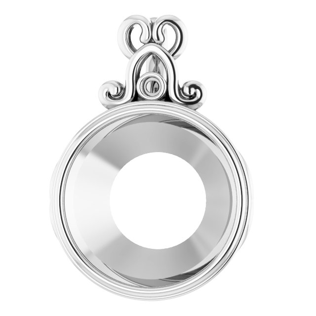 Bezel-Set Accented Pendant