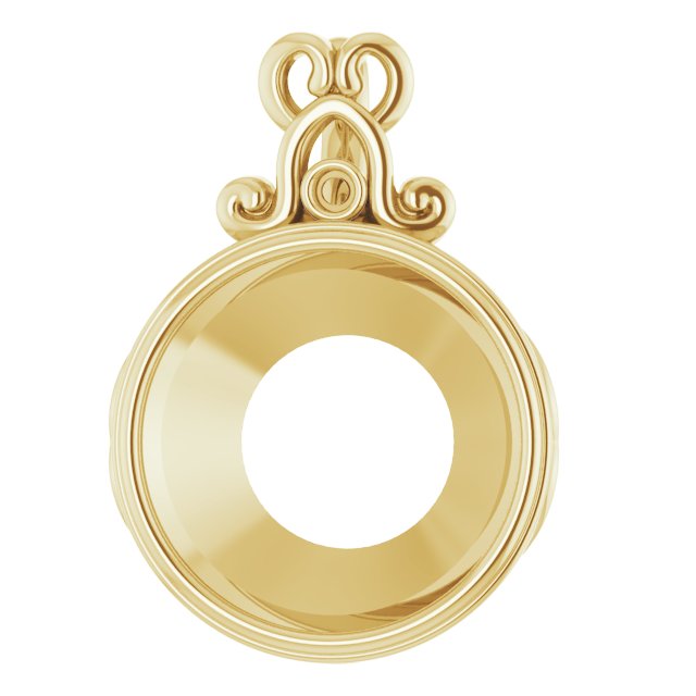 Bezel-Set Accented Pendant