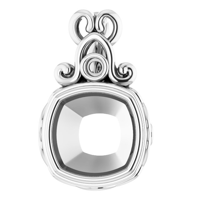 Bezel-Set Accented Pendant
