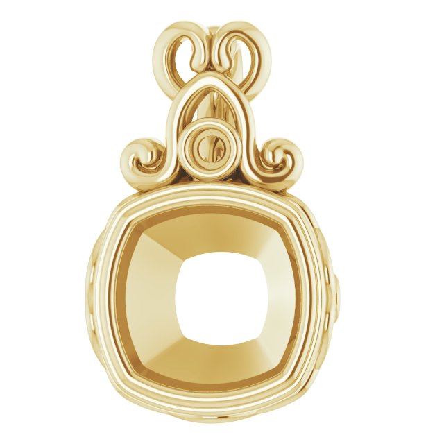 Bezel-Set Accented Pendant