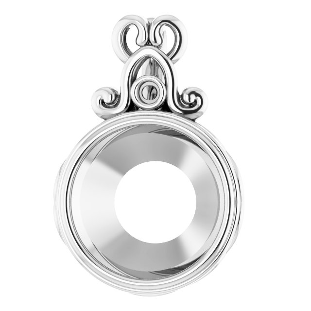 Bezel-Set Accented Pendant