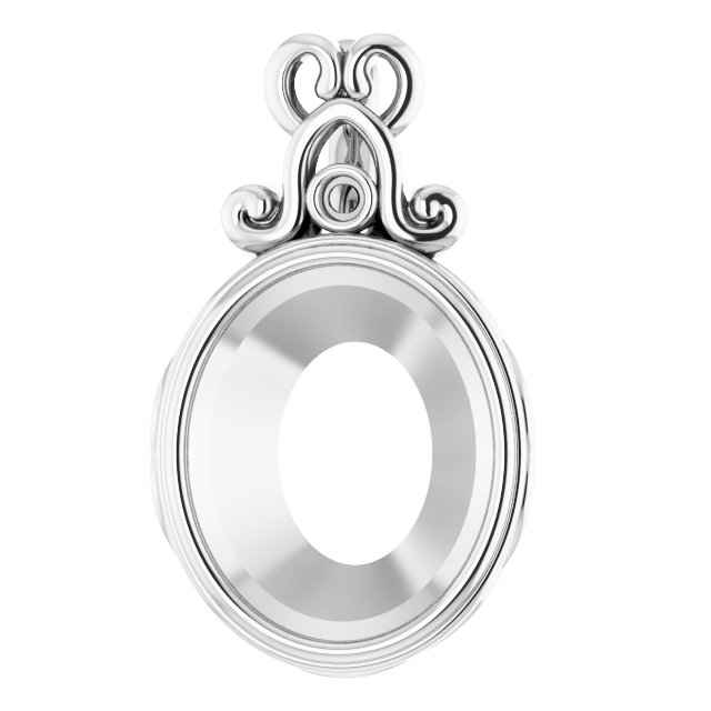 Bezel-Set Accented Pendant