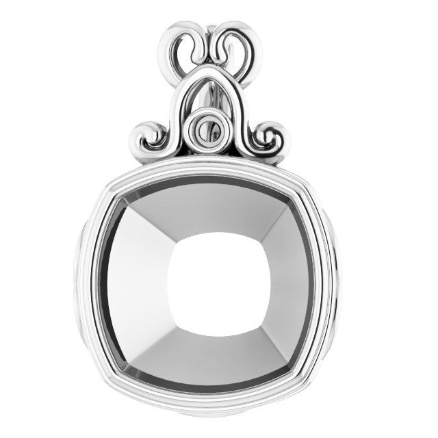 Bezel-Set Accented Pendant