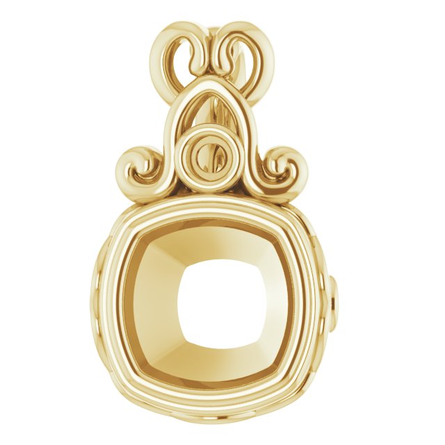 Bezel-Set Accented Pendant