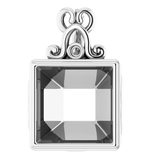 Bezel-Set Accented Pendant