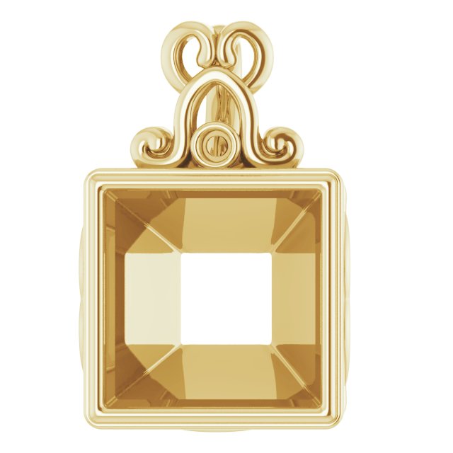 Bezel-Set Accented Pendant