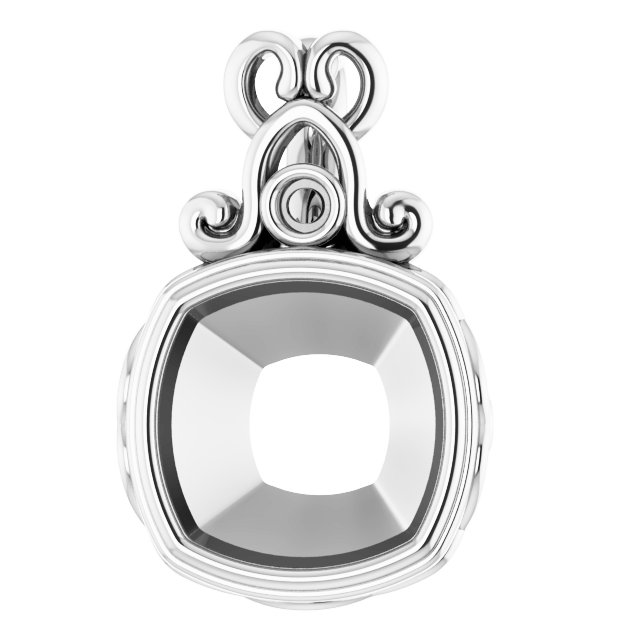 Bezel-Set Accented Pendant