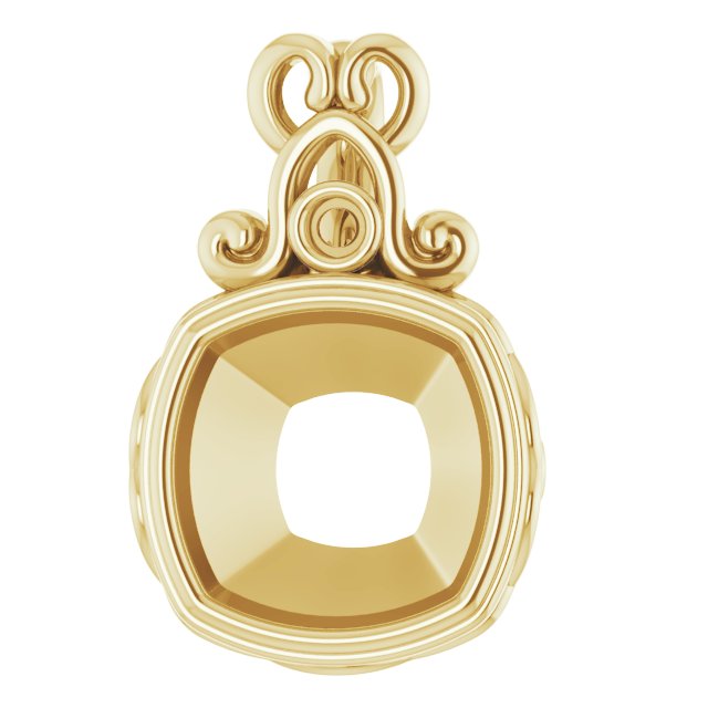 Bezel-Set Accented Pendant