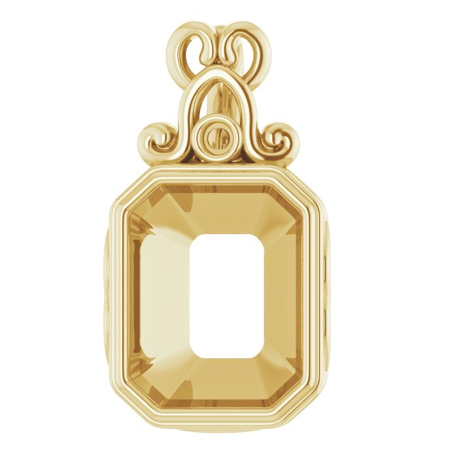 Bezel-Set Accented Pendant