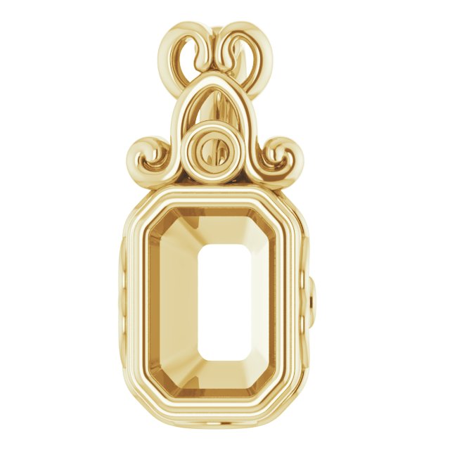 Bezel-Set Accented Pendant