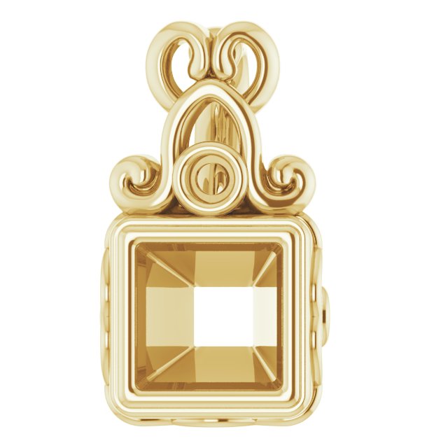 Bezel-Set Accented Pendant