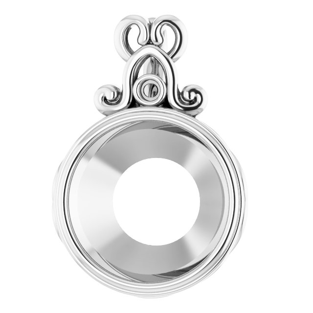 Bezel-Set Accented Pendant