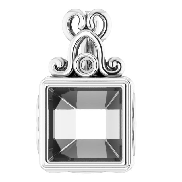 Bezel-Set Accented Pendant