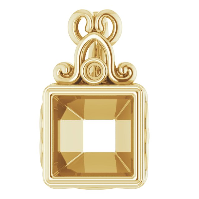 Bezel-Set Accented Pendant